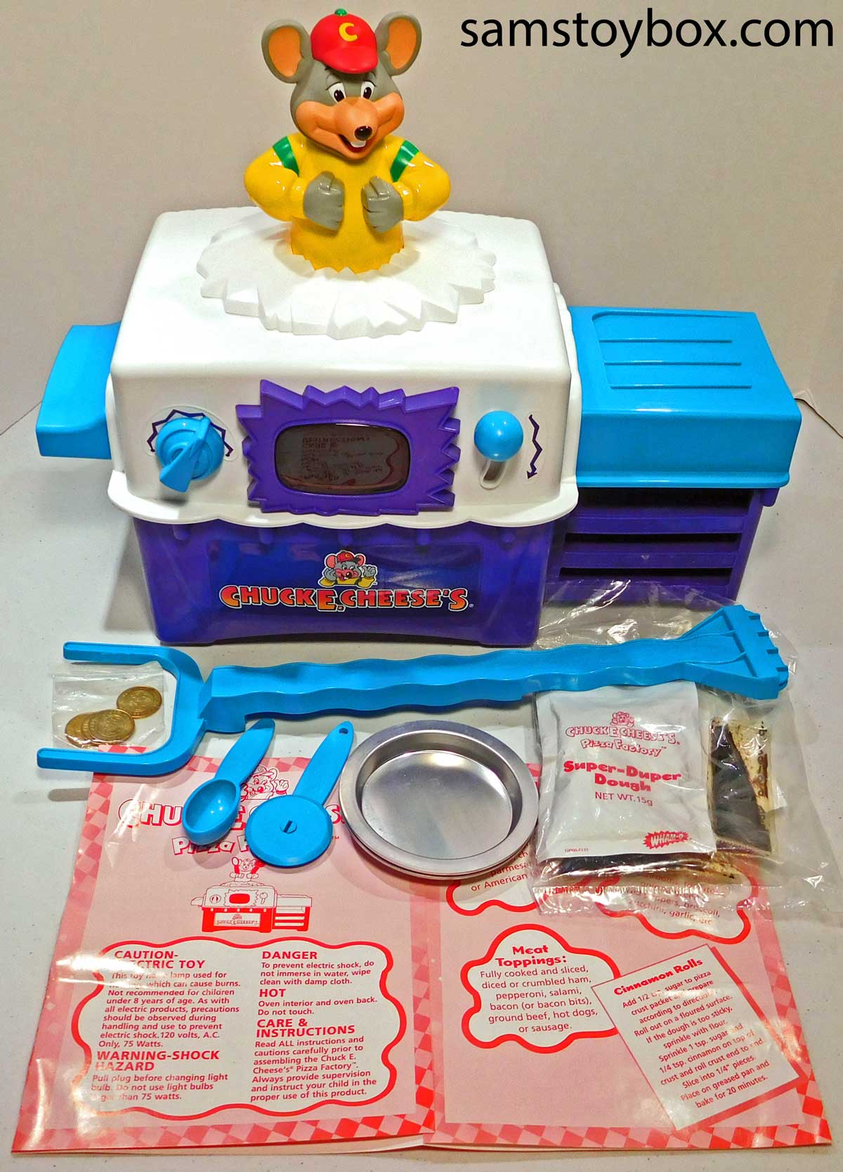 Contents of the Chuck E. Cheese's Pizza Factory.