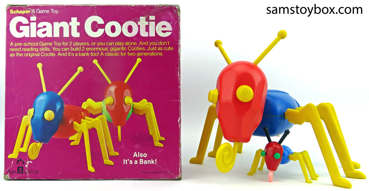 The box and one Giant Cootie