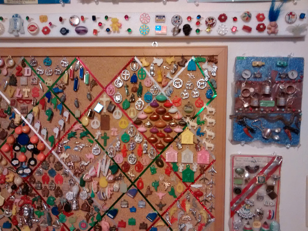 Gumball Charms middle right of the wall