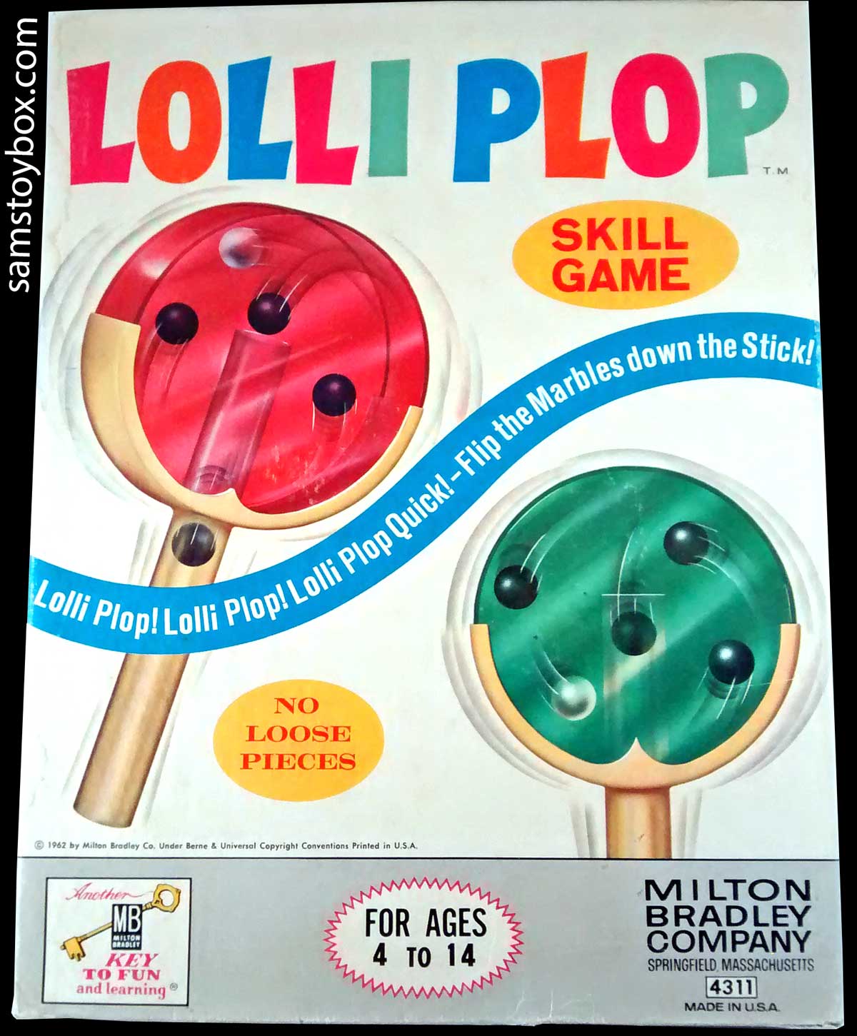 Lolli Plop Game by Milton Bradley - Box