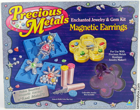 Precious Metals Magnetic Earrings Front