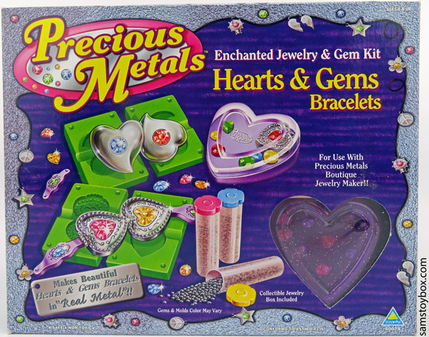 Precious Metals Hearts & Gems Bracelet Front