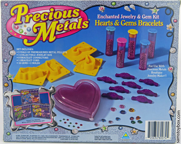 Precious Metals Hearts & Gems Bracelet Back