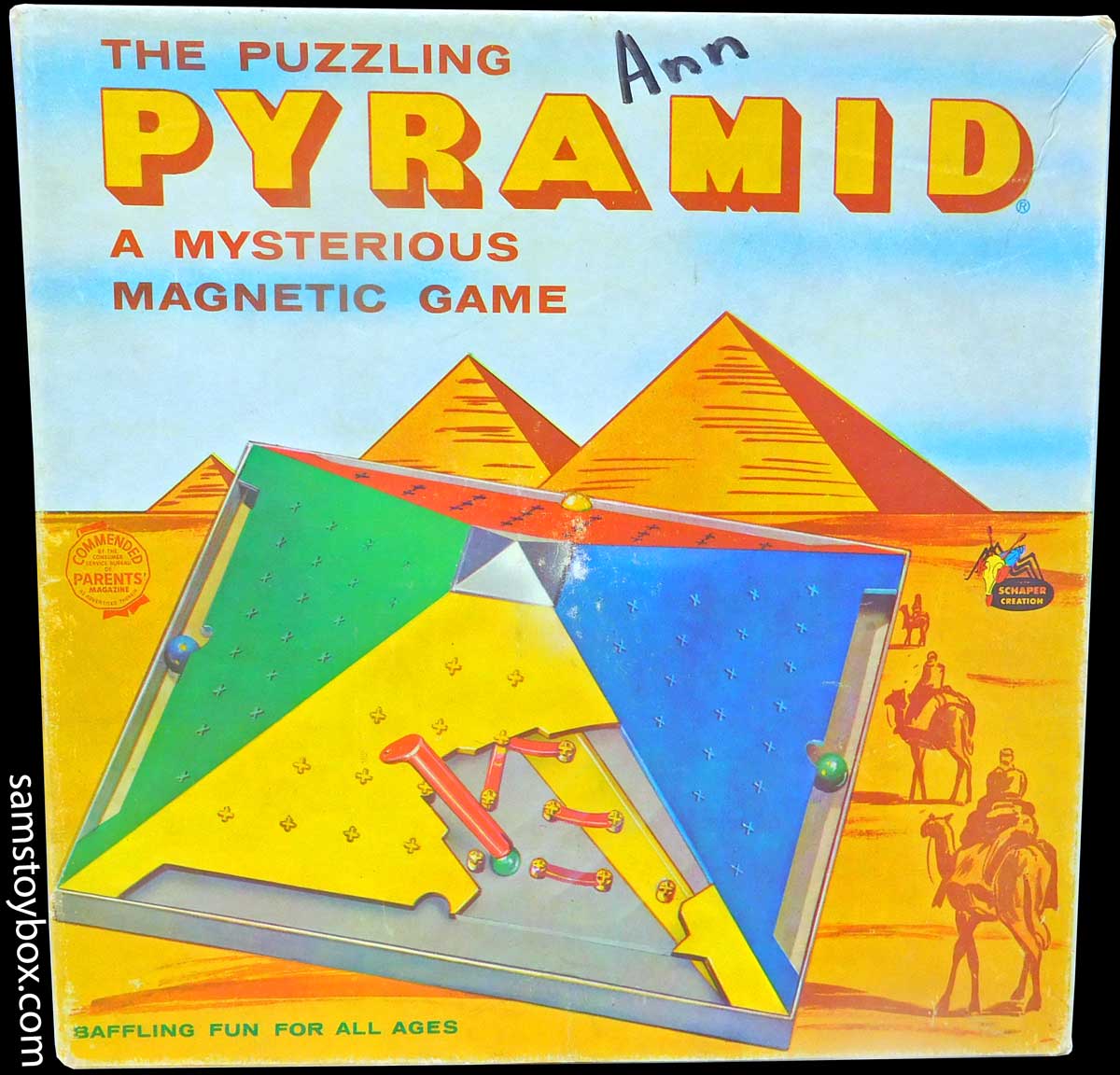 Puzzling Pyramid Game Box