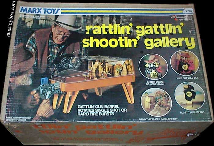 Marx Rattlin' Gattlin' Shootin' Gallery box
