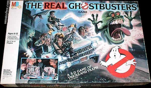 The Real Ghostbusters Game by Milton Bradley