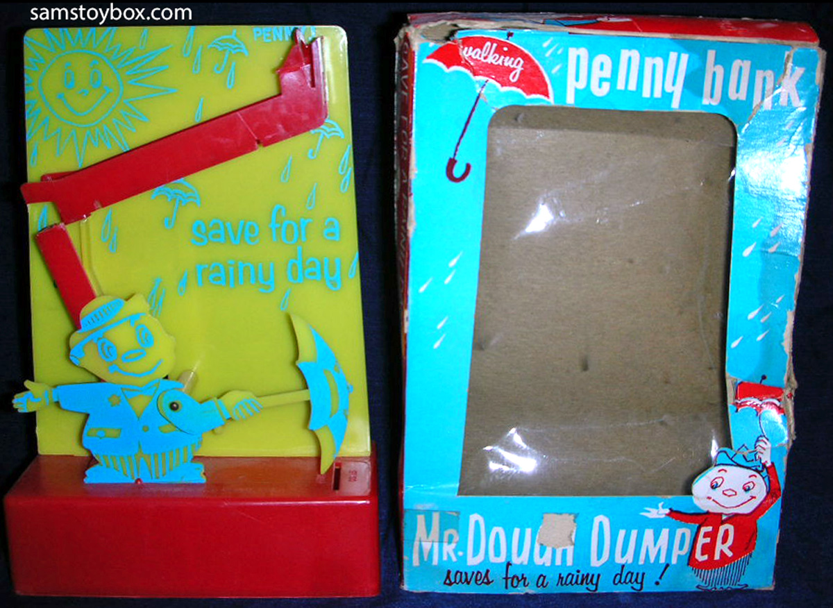 Mr. Dough Dumper Walking Penny Bank by Tigrett Industries