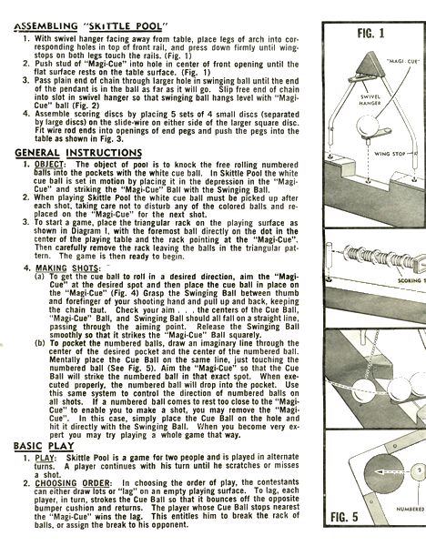 Skittle Pool Instructions - Page 2 of 4
