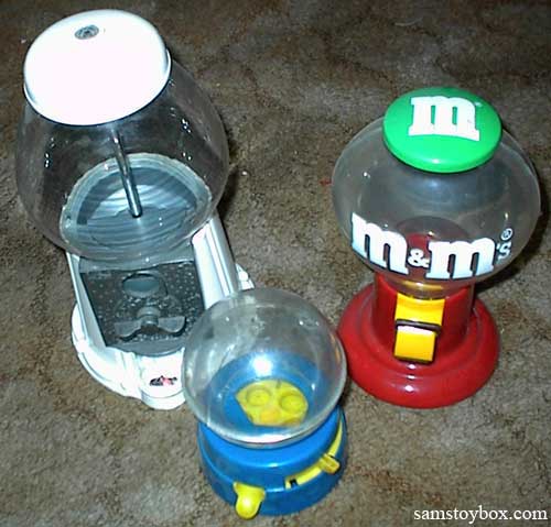 Three different Gumball Machines