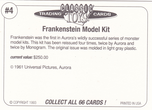 Back of Classic Toy Card number 04