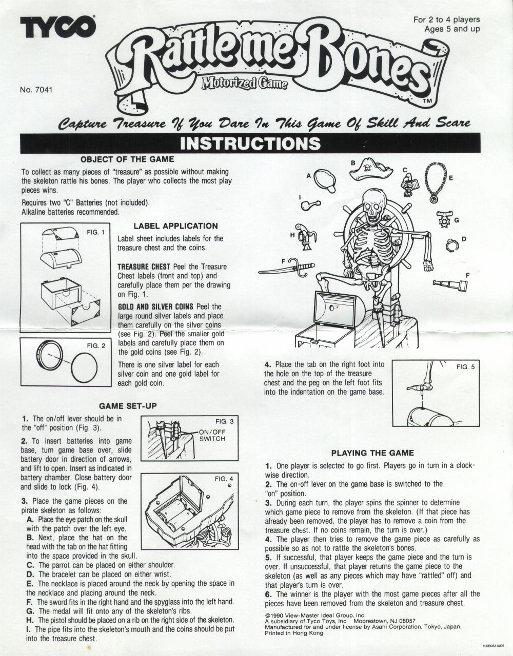 Rattle Me Bones Instructions